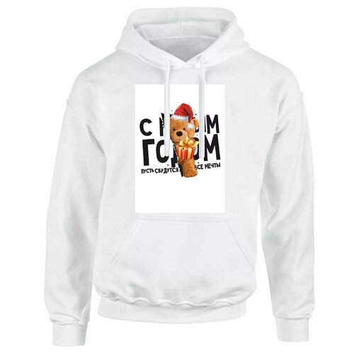 фото Худи goodbrelok, размер 48, белый