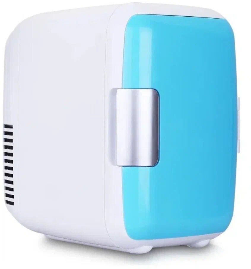 Автомобильный холодильник 4 литра / Мини холодильник / Портативный переносной холодильник / Сумка Холодильник / голубой