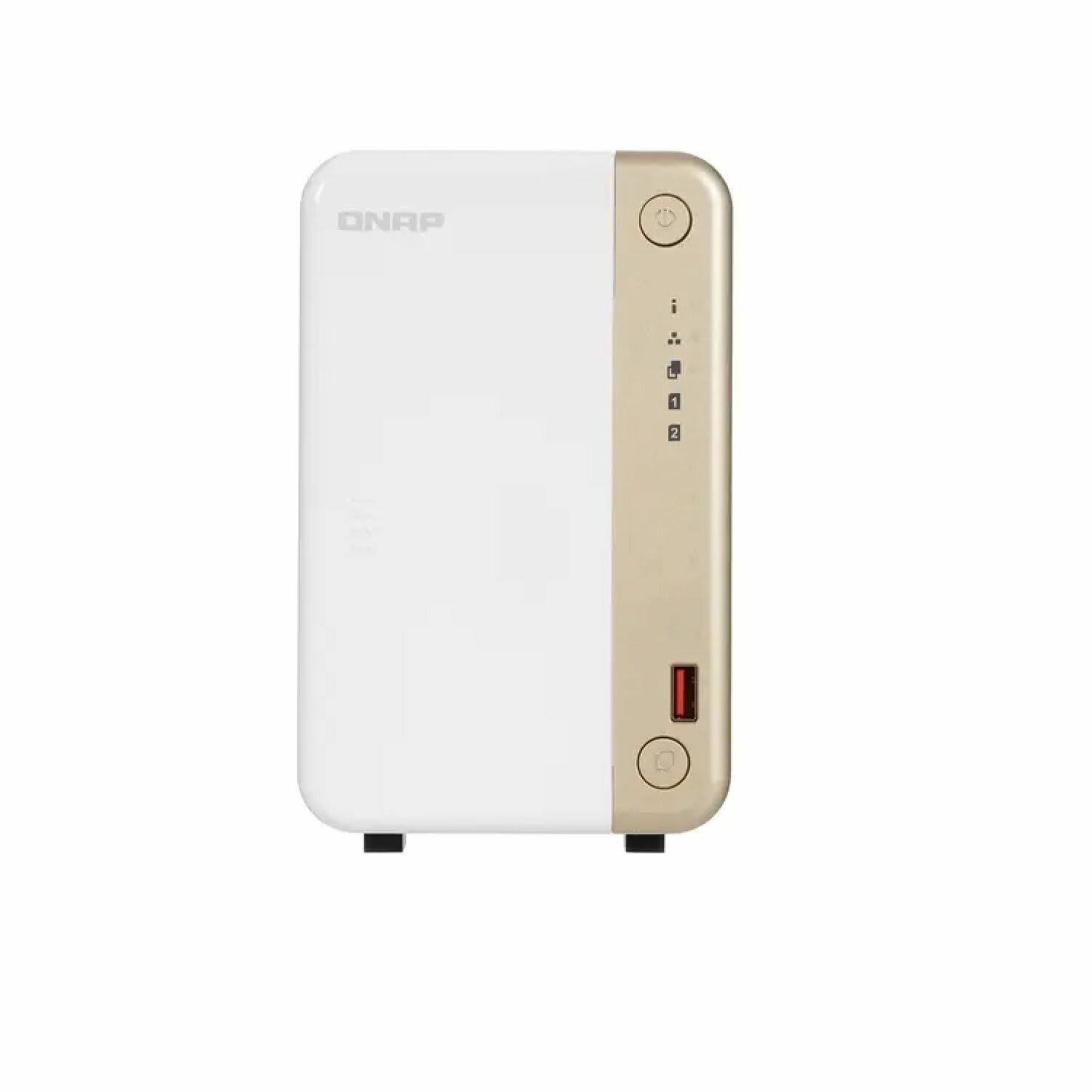 Сетевой RAID-накопитель QNAP 2 отсека 3,5"/2,5", 1 порт 2,5 GbE BASE-T, HDMI-порт, 2 слота M.2 2280 NVMe SSD, Intel Celeron N4505 до 2,9 ГГц - фото №2