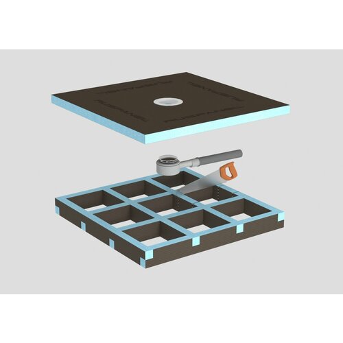 Подиум для поддона Ruspanel RPG 1000х1000х50 каркасный 3305₽