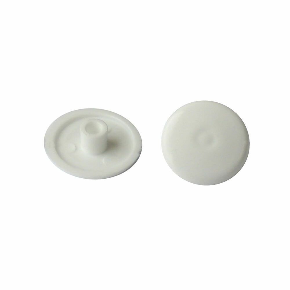 фото Заглушка мебельная для евровинта d14, белая, 20 шт.