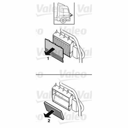 Фильтр воздушный (кабины) actros Valeo 716017