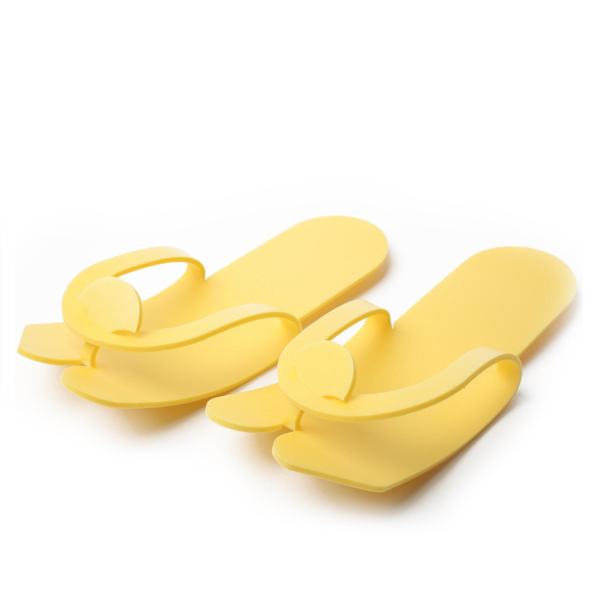Тапочки-вьетнамки желтые 5 мм Чистовье, 25 пар/упк