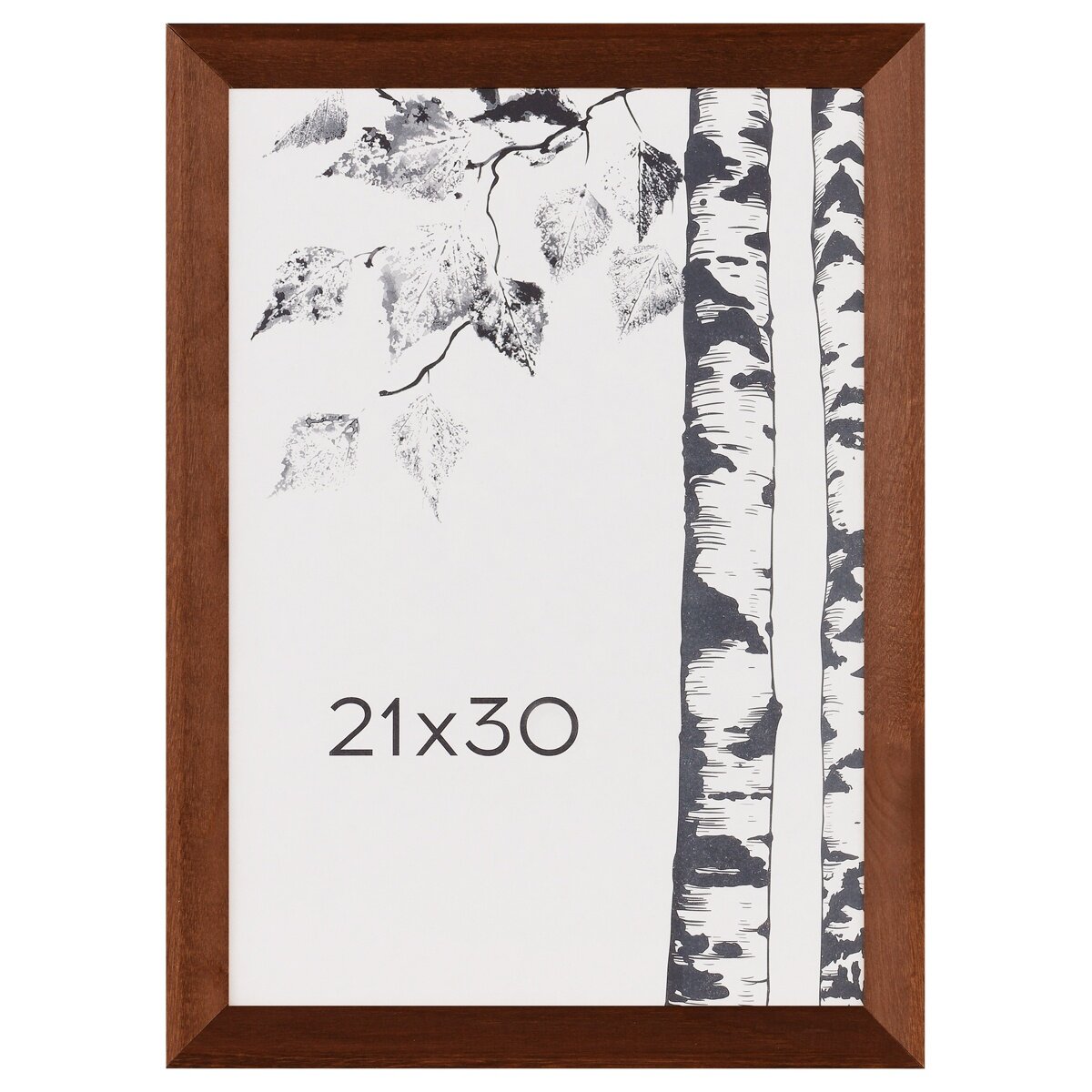 фото Рамка OfficeSpace деревянная, 21х30 см, С21, махагон (РДк_53557)