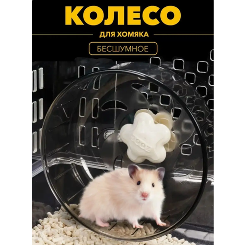 Беговое колесо для хомяка, игрушки для хомяка, колесо беговое для грызунов в клетку, цвет черный