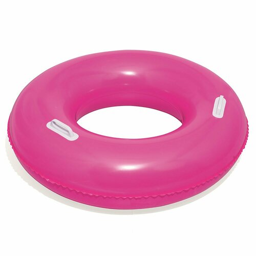 круг bestway 36084 91 см Круг надувной для плавания с ручками Bestway 36084 (91 см), розовый