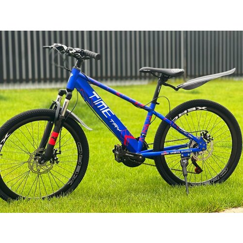 Велосипед подростковый Richiesto ТT10221s 26 Стальная рама Взрослый Подростковый спортивный синий с красным 2290400₽