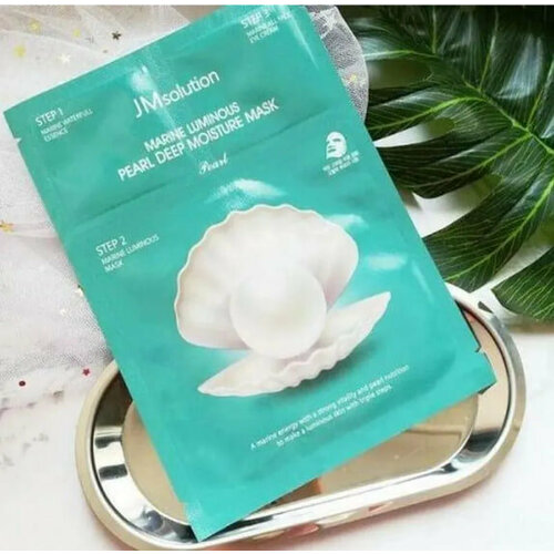 JM Solution Маска с жемчугом JMsolution Marine Luminous Pearl Deep Moisture Mask 10 шт по 30 мл набор для увлажнения кожи лица jmsolution marine luminous pearl deep moisture mask pearl 10 30 гр