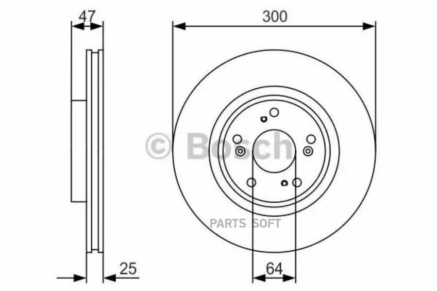 Тормозной диск Bosch - фото №8