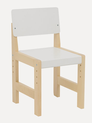 Изображение товара Стул KETT-UP ECO снупи, KU161.2, деревянный детский регулируемый, натур/белый
