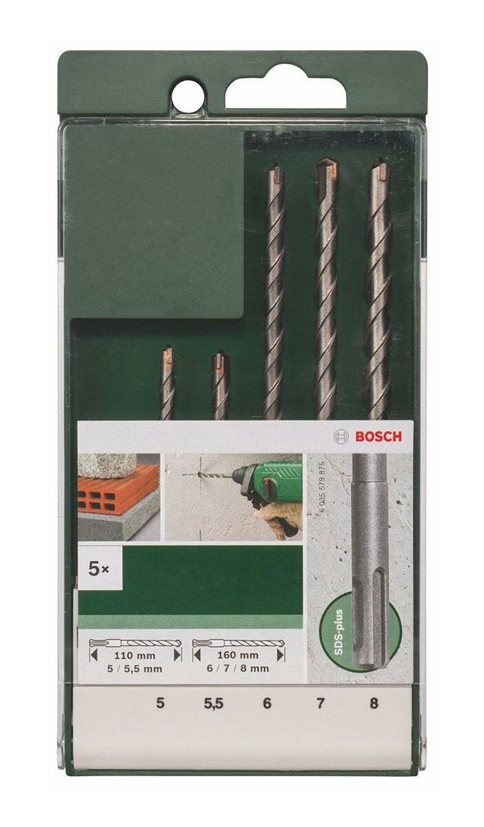 фото Сверла Bosch SDS-Plus, 5 предметов