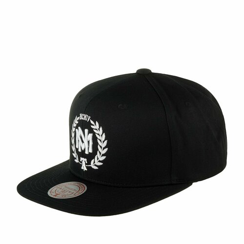 фото Бейсболка mitchell & ness базовая коллекция для мужчин и женщин, размер 0, черный