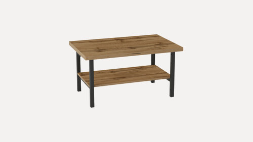 Изображение товара Стол трансформер "мидж", ЛДСП дуб вотан, 85x55 см, стиль современный, регулировка высоты, высота 45 см