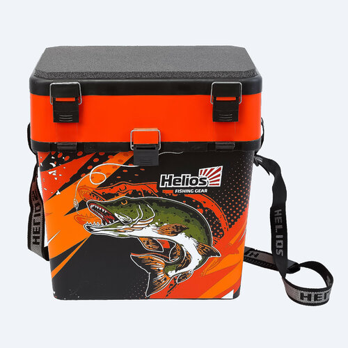Ящик рыболовный зимний PIKE оранжевый (HS-IML-19-O) Helios