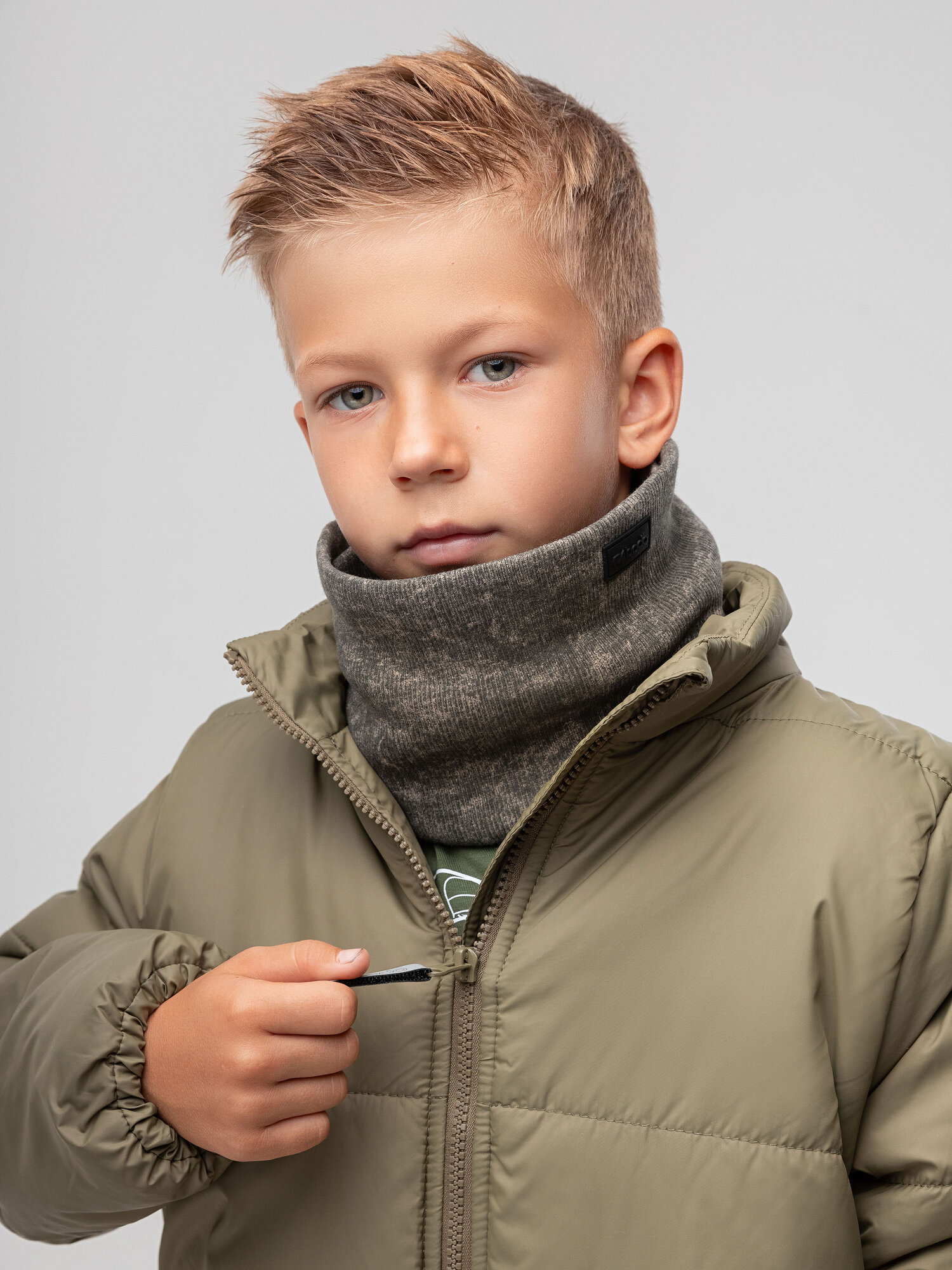 Шарф BODO для детей, светлый хаки