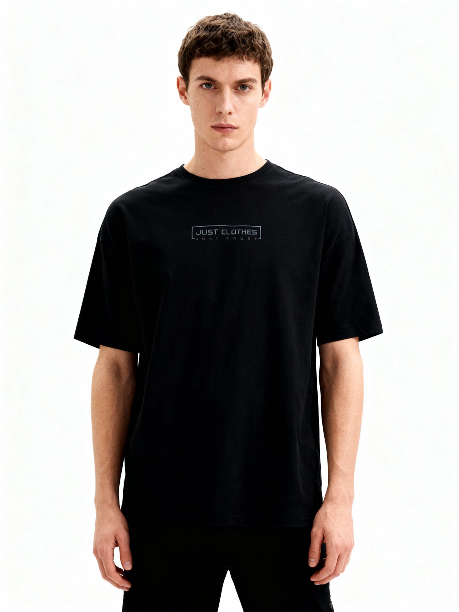 Футболка JUST CLOTHES, размер XXL, черный