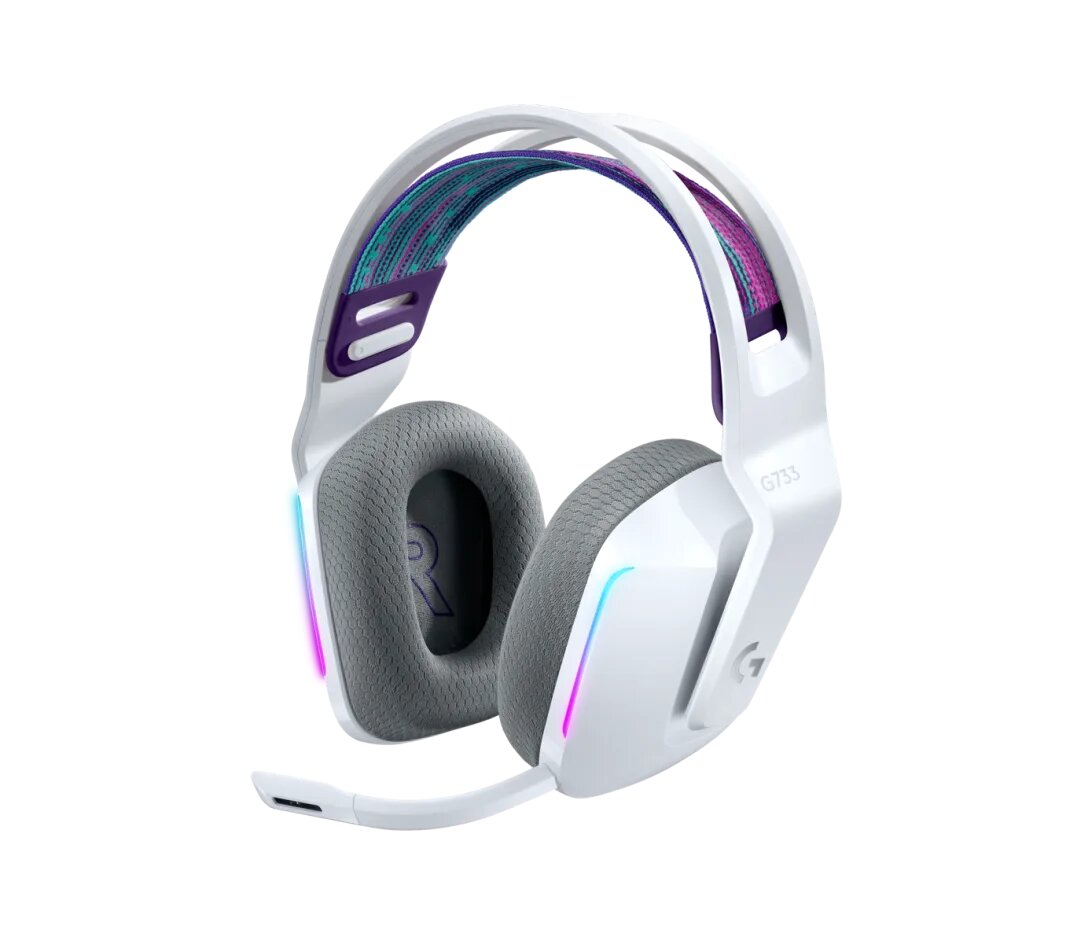 Logitech G733 — Беспроводная игровая гарнитура с RGB-подсветкой и пространственным звуком