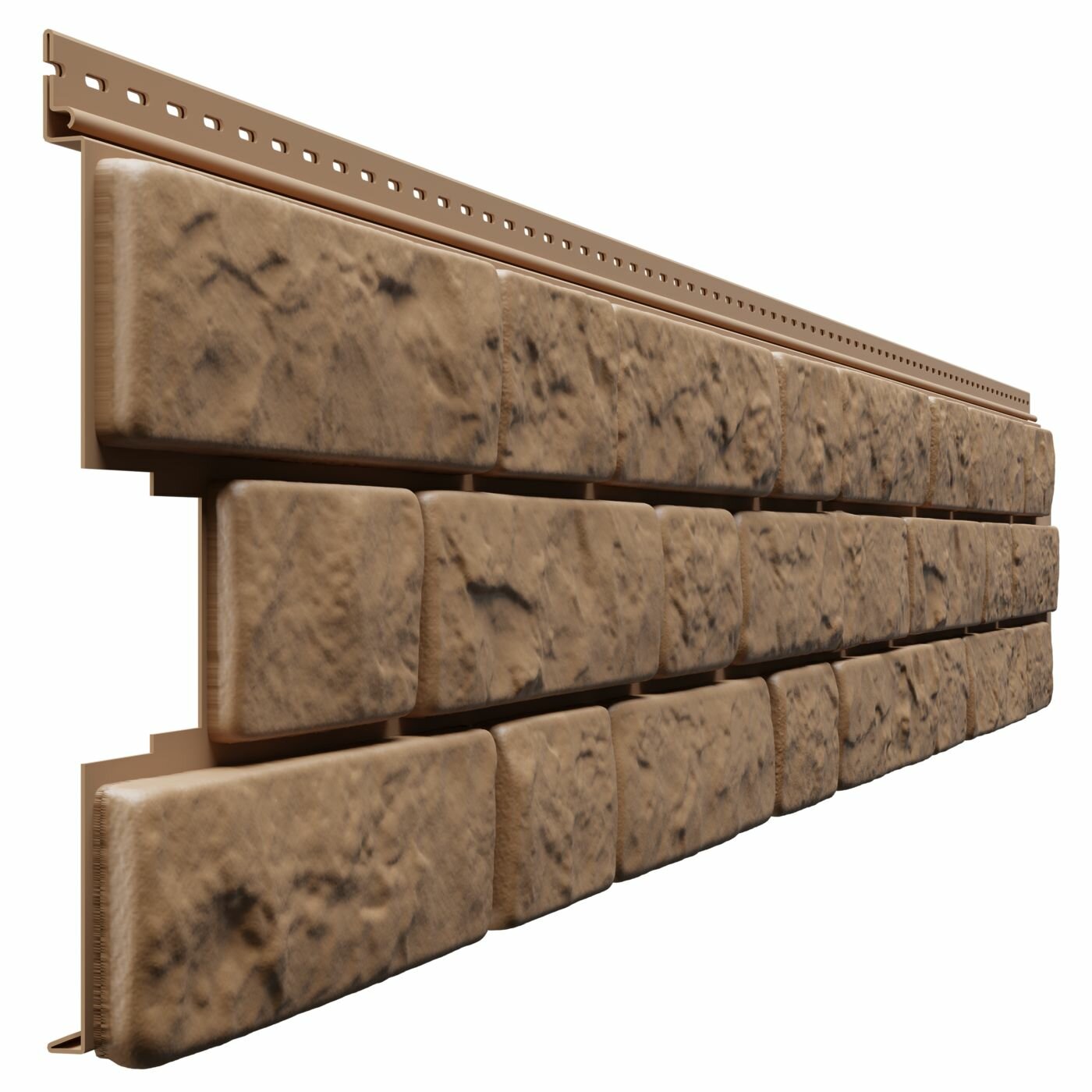 Docke Сайдинг виниловый фасадный LUX под камень BERGart лесной фундук 1шт