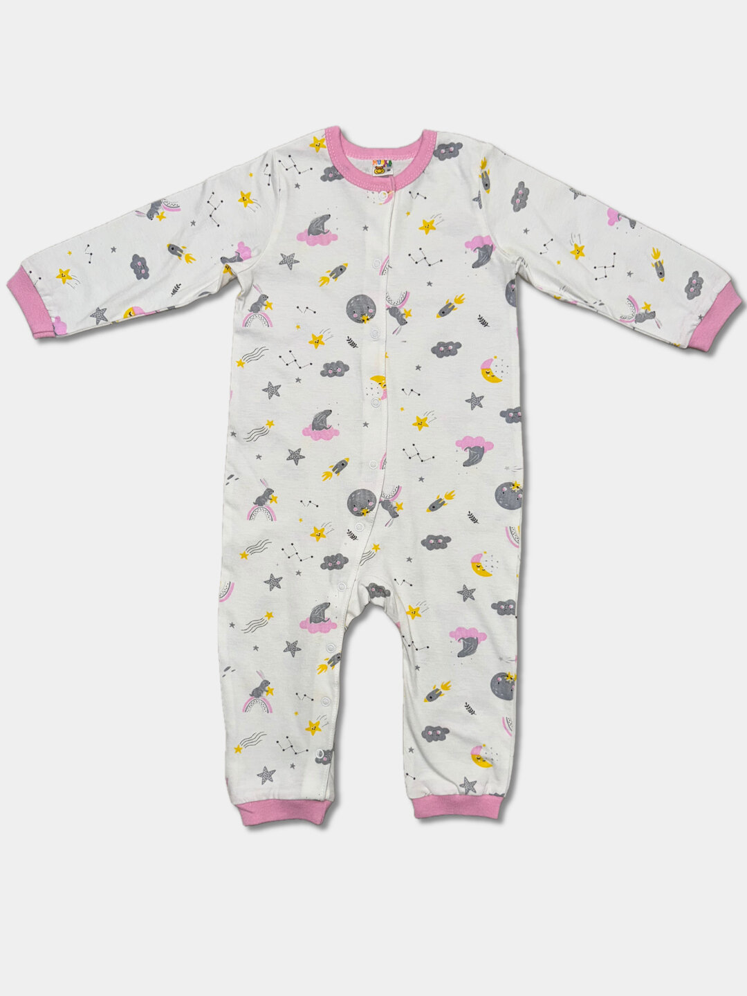 Комбинезон , размер 0-3, желтый — фото 1