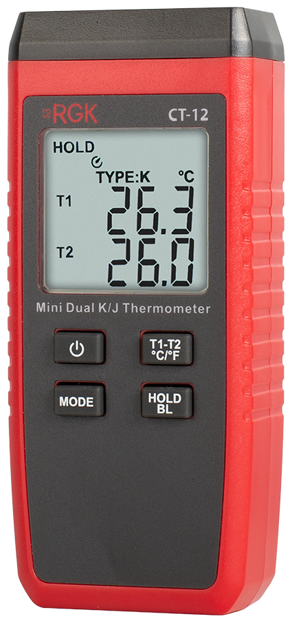 Термометр RGK с погружным зондом температуры TR-10W и поверхностным зондом TR-10S, без поверки - фото №12