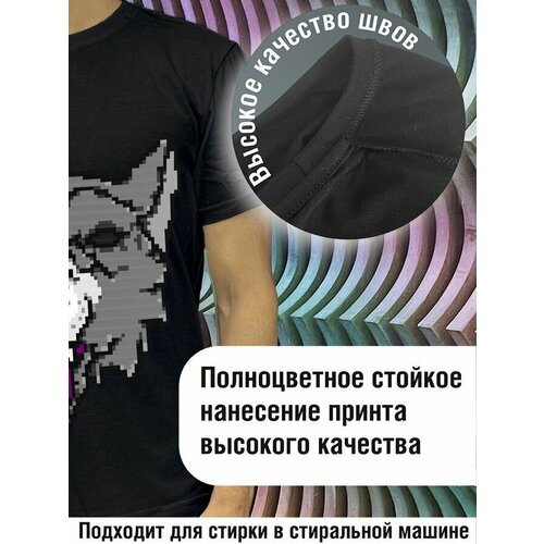 фото Футболка будь на стиле, хлопок, размер xl, черный