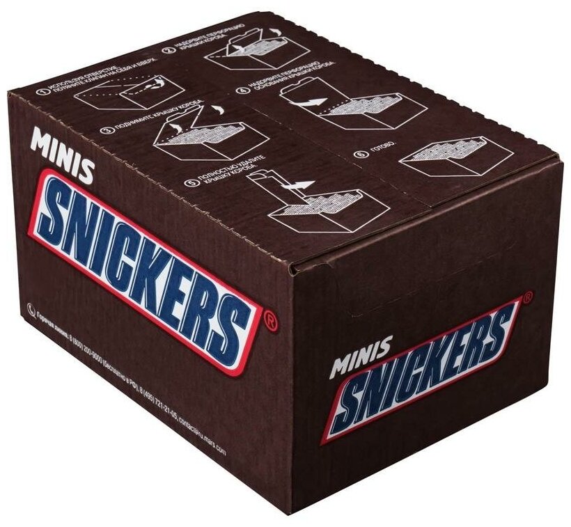 Шоколадный батончик Snickers Minis 1кг - фотография № 2