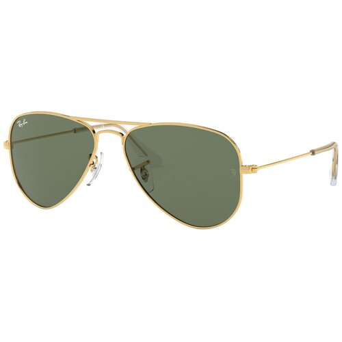 фото Солнцезащитные очки luxottica, авиаторы, оправа: металл, со 100% защитой от уф-лучей, ударопрочные, зеленый