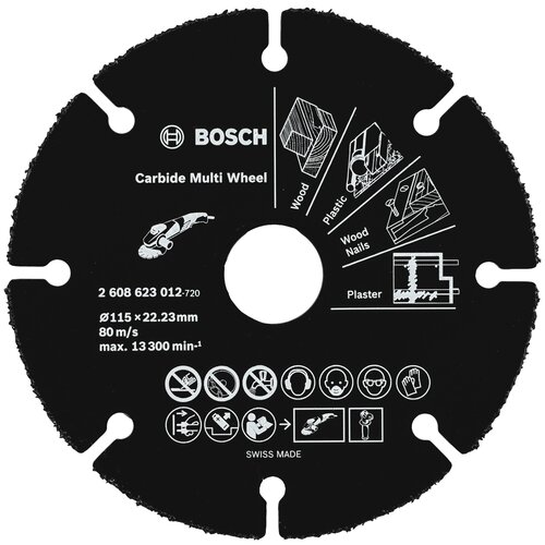 Диск отрезной BOSCH Multi Wheel 2608623012, 115 мм 1