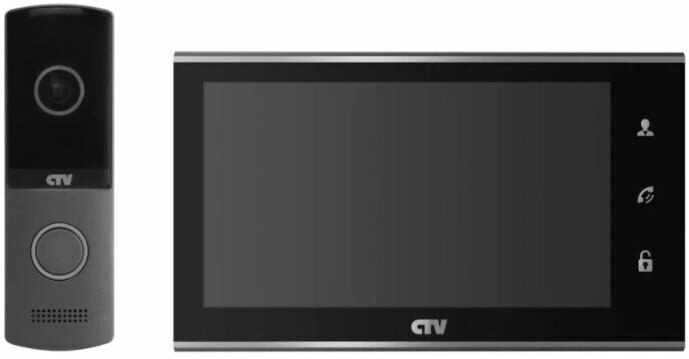 Комплектная дверная станция (домофон) CTV CTV-DP2702MD B, цвет черный
