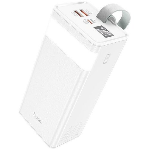 Power bank HOCO (6931474759221) J87 - 40000mAh , белый внешний аккумулятор hoco power bank j86 powermaster 40000mah white 6931474759221