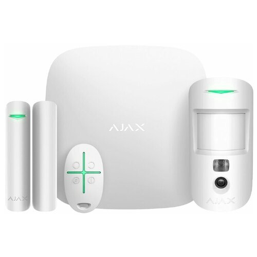 Комплект умного дома Ajax StarterKit Cam Plus White
