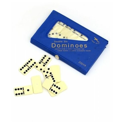 Gamestil Домино 6 точек в синем футляре