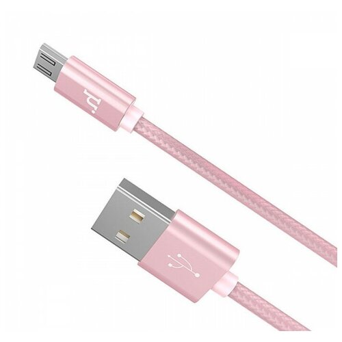 USB Кабель Micro, HOCO, X2, розовый кабель hoco x2 usb micro usb золото