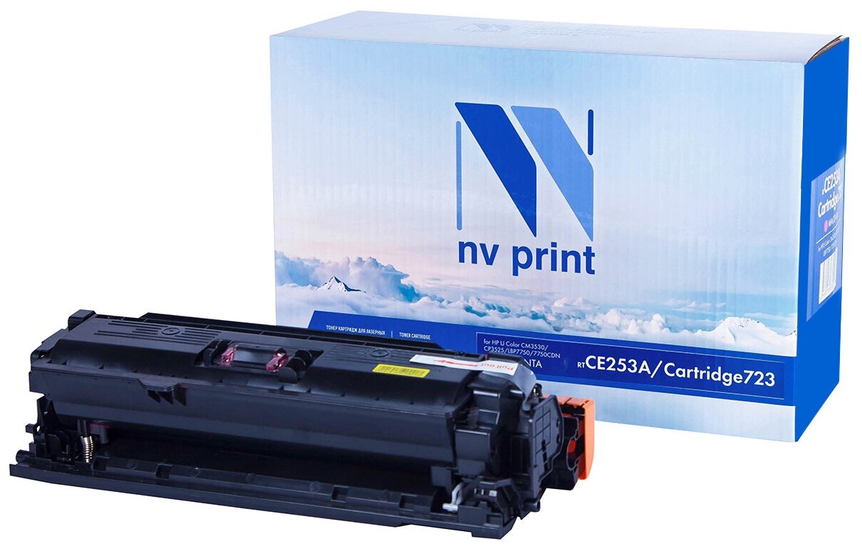 Лазерный картридж NV Print NV-CE253A, 723M для HP LJ Color M551dn, HP LJ Color M551xh (совместимый, пурпурный, 7000 стр.)