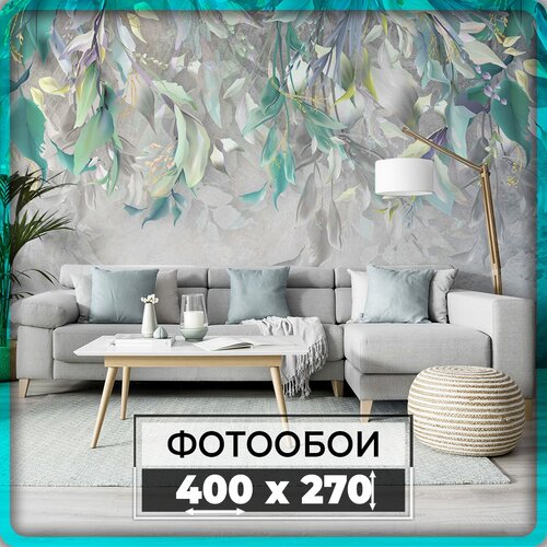 Фотообои Design Studio 3D листья пальмы 400х270