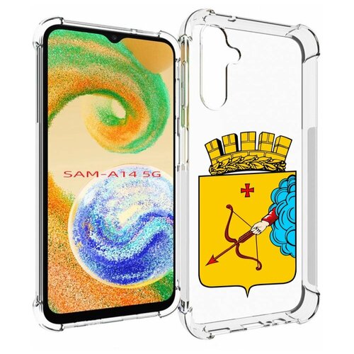 Чехол MyPads герб-кировская-область для Samsung Galaxy A14 4G/ 5G задняя-панель-накладка-бампер