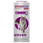 Бравекто (MSD Animal Health) Плюс капли от блох и клещей для кошек 6.25-12.5 кг - изображение