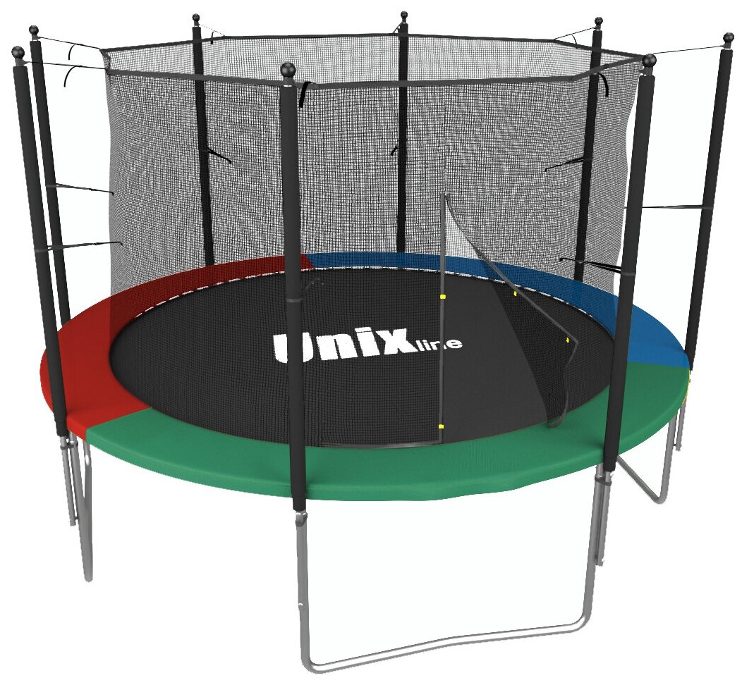 Каркасный батут Unix Line 8ft Simple (inside) 244х244х241 см мультиколор