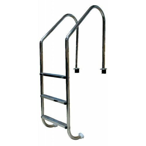 лестница flexinox parallel 5 ступеней люкс aisi 304 цена за 1 шт Лестница 5 ступеней с накладкой люкс, нержавеющая сталь AISI-304, толщина 1.0 мм (широкий борт) Pool King /L205/, цена - за 1 шт