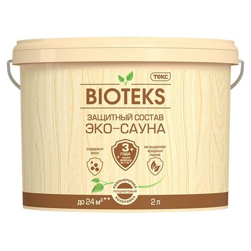 Защитный состав Текс Bioteks Эко Сауна 2 л