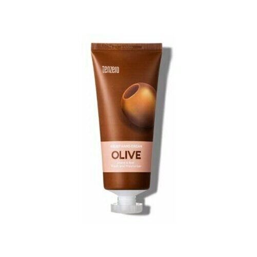 Tenzero Крем для рук и ногтей с экстрактом оливы Tenzero Relief Hand Cream Olive, 100 мл. + Подарок (маска для губ).