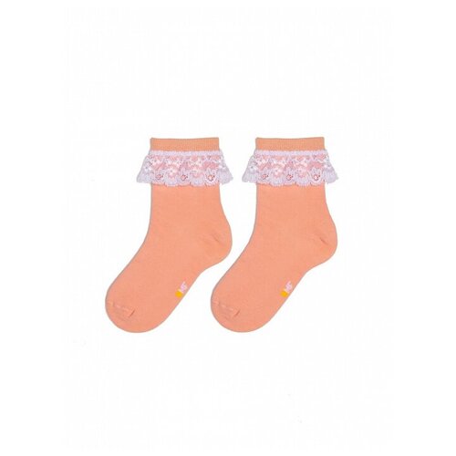 Носки для девочек котофей 07842393-42 размер 14 цвет роз-ора