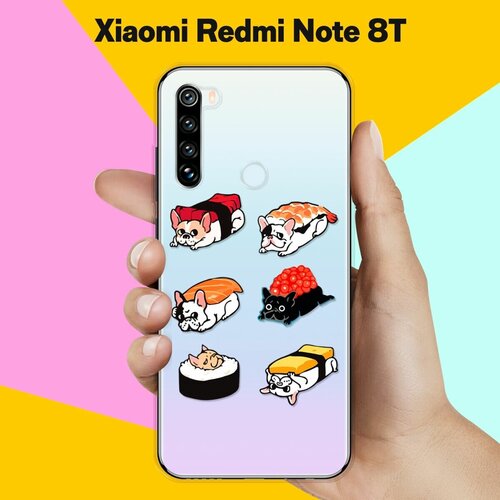 Силиконовый чехол Суши-собачки на Xiaomi Redmi Note 8T силиконовый чехол суши собачки на xiaomi redmi note 8 pro