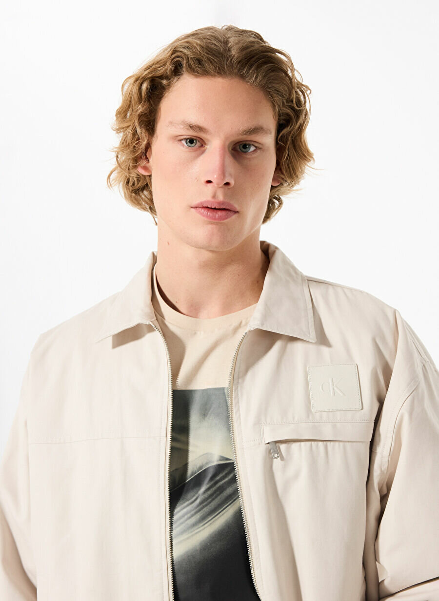 Ветровка Calvin Klein Jeans, размер M, белый — фото 1