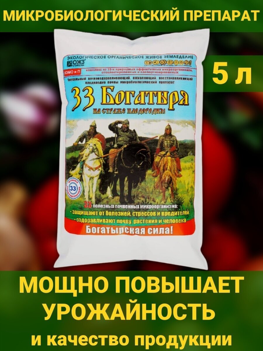 Препарат почвооздоравливающий 33 Богатыря, 5 л 9105579