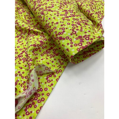 Ткань на отрез Кулирка цветочек 1 ш. 180 см. ktr04021901