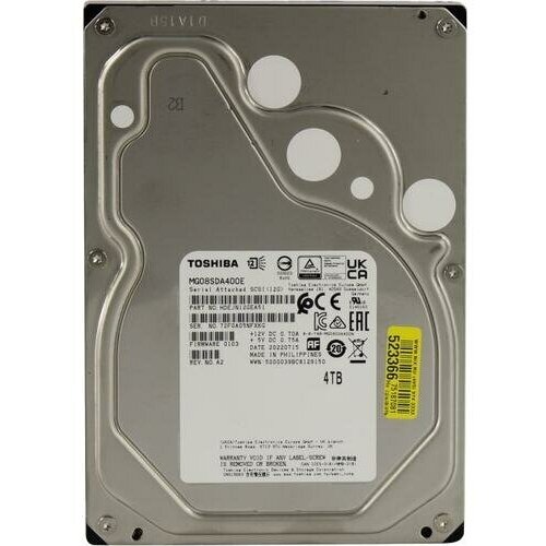 Жесткий диск Toshiba MG08-D Series MG08SDA400E жесткий диск toshiba mg08 d mg08ada800e