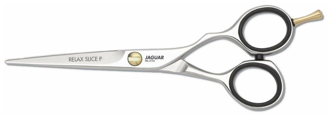 Парикмахерские ножницы JAGUAR Pre Style RELAX P SLICE прямые эргономичные 5,5", серебристые 81255