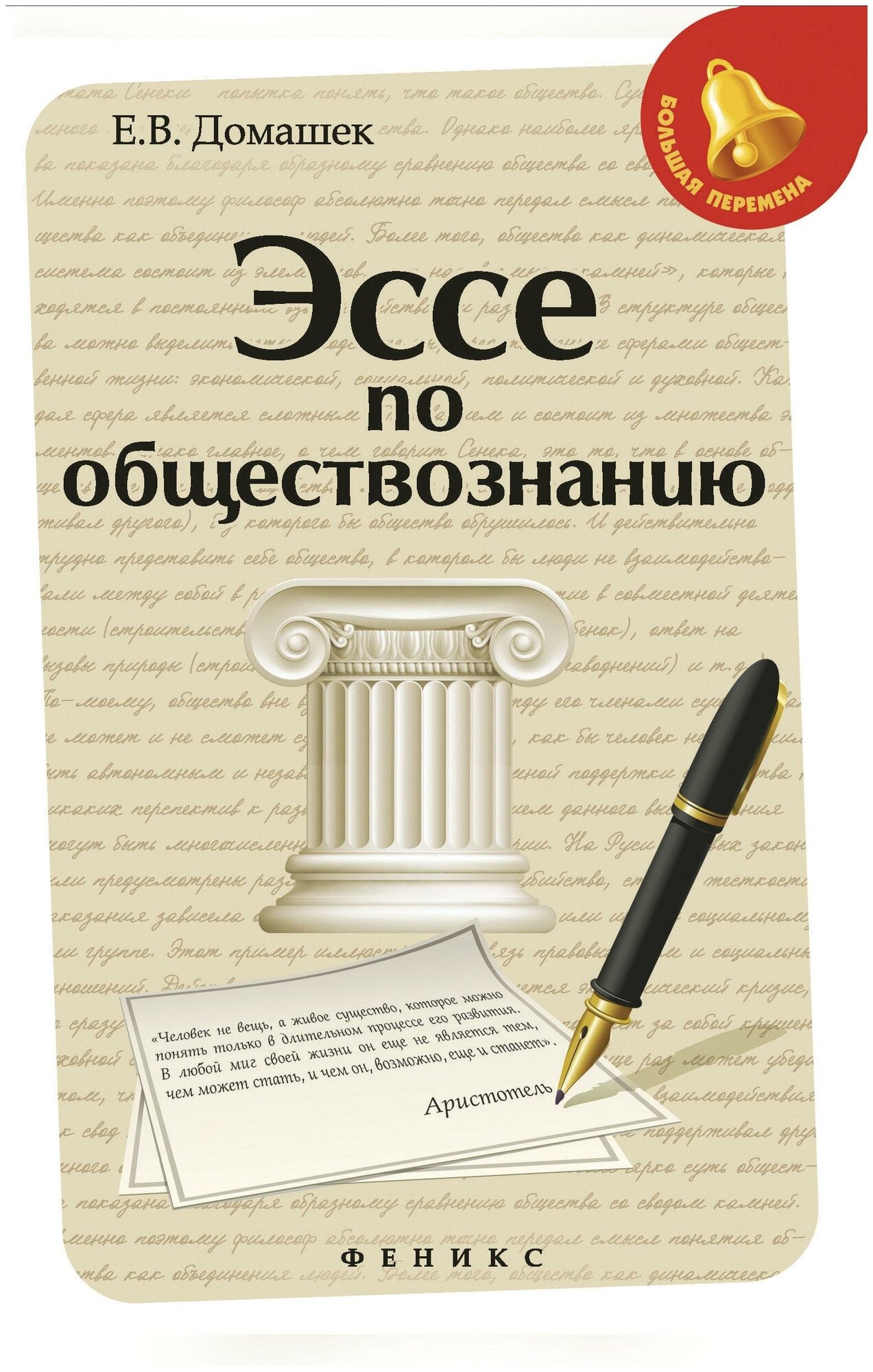 Домашек Елена Владимировна. Эссе по обществознанию. Большая перемена