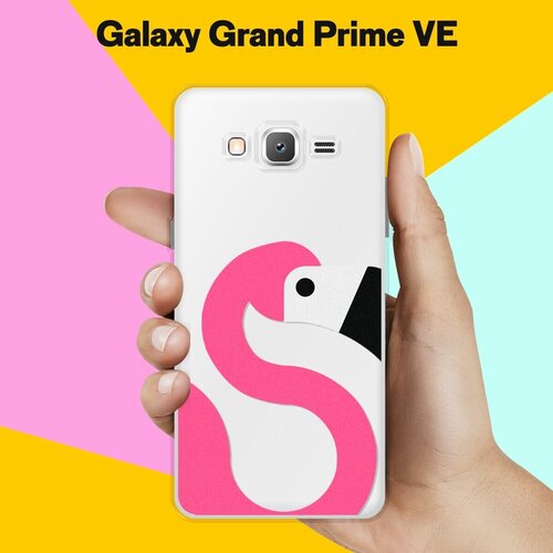 Силиконовый чехол на Samsung Galaxy Grand Prime VE Фламинго / для Самсунг Галакси Гранд Прайм ВЕ Дуос